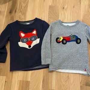 Mini Boden Sweatshirts -size 6-7. Excellent condition.